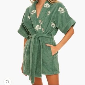 Agua Bendita The Lizzie Tout Robe In Green NWOT